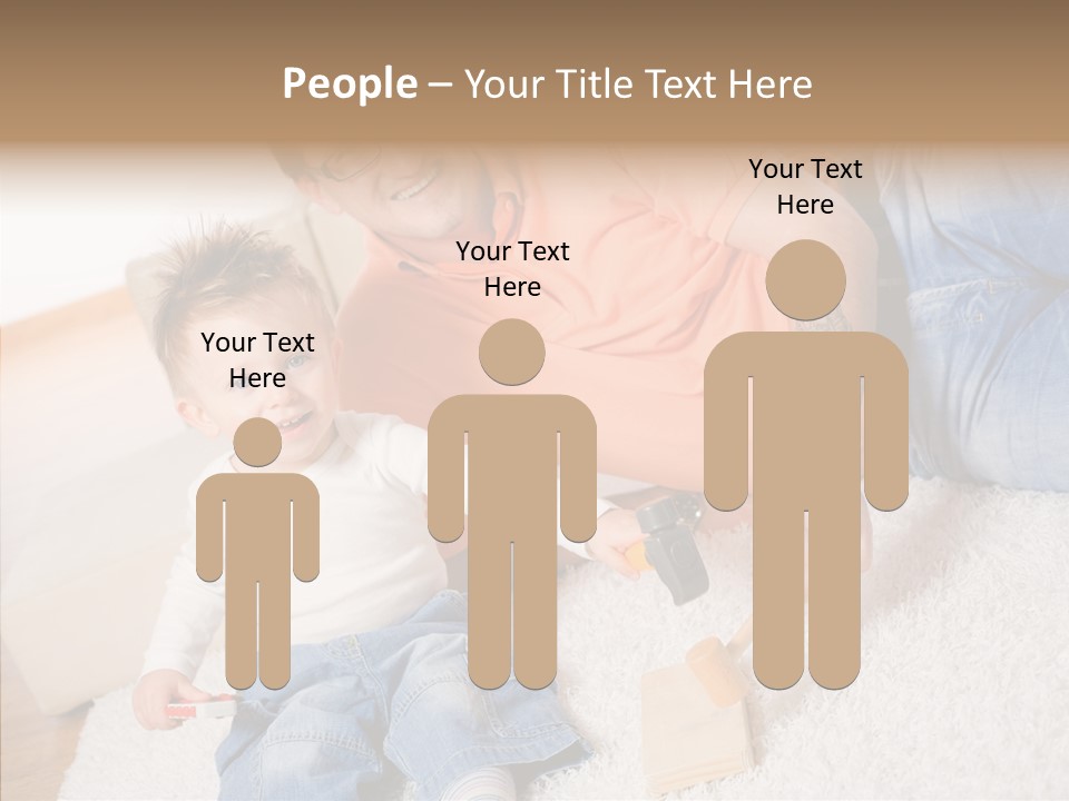 Casual Relation Man PowerPoint Template