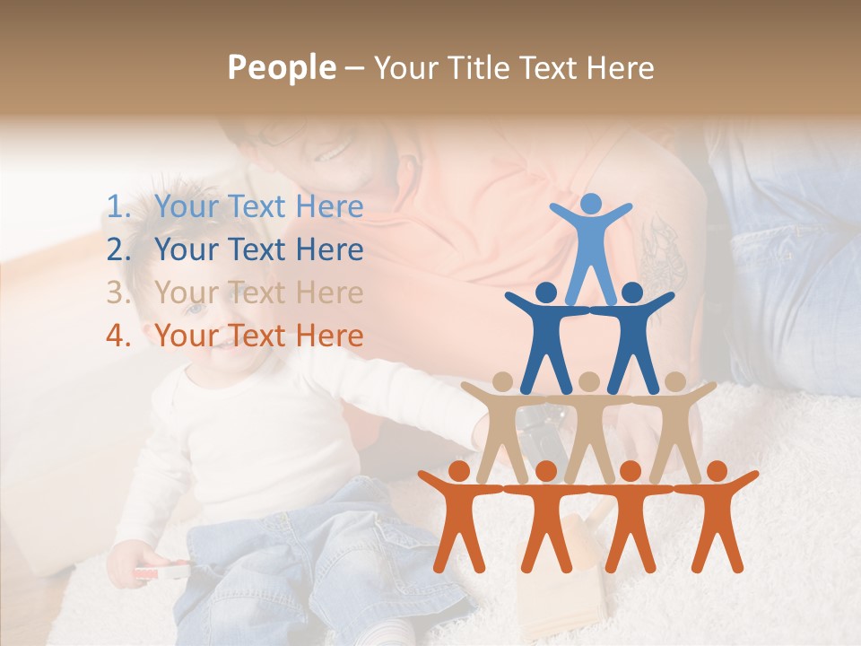 Casual Relation Man PowerPoint Template