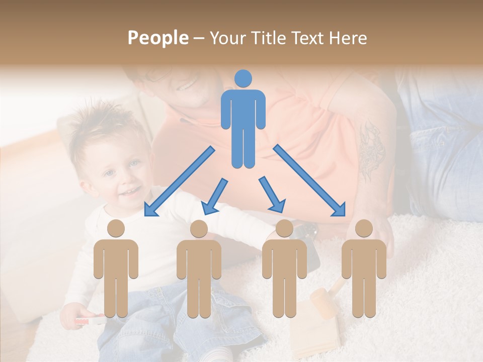 Casual Relation Man PowerPoint Template