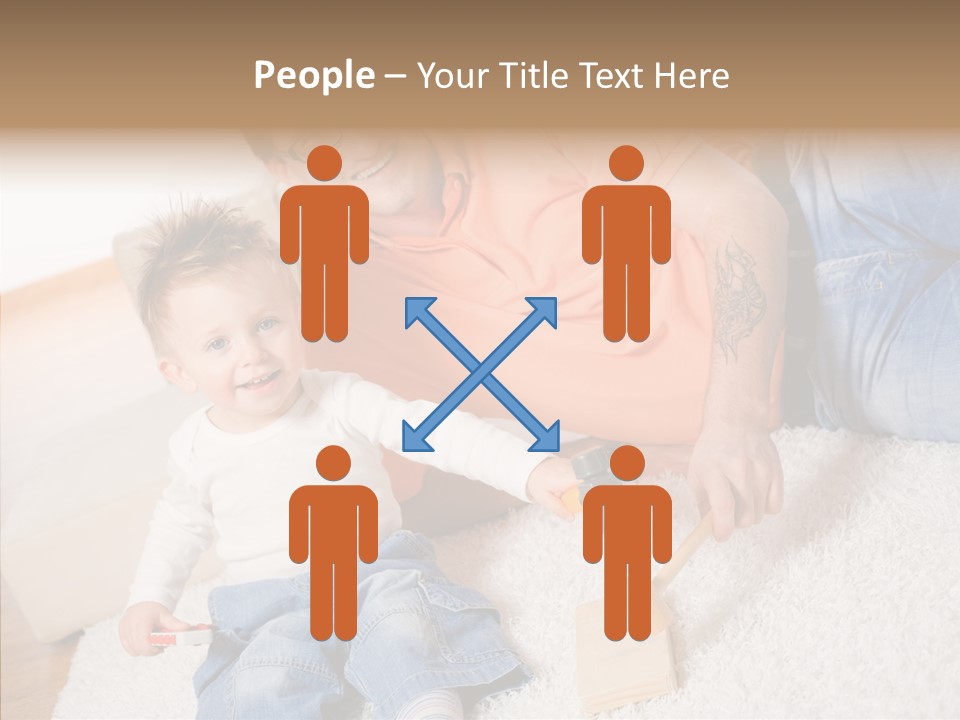 Casual Relation Man PowerPoint Template