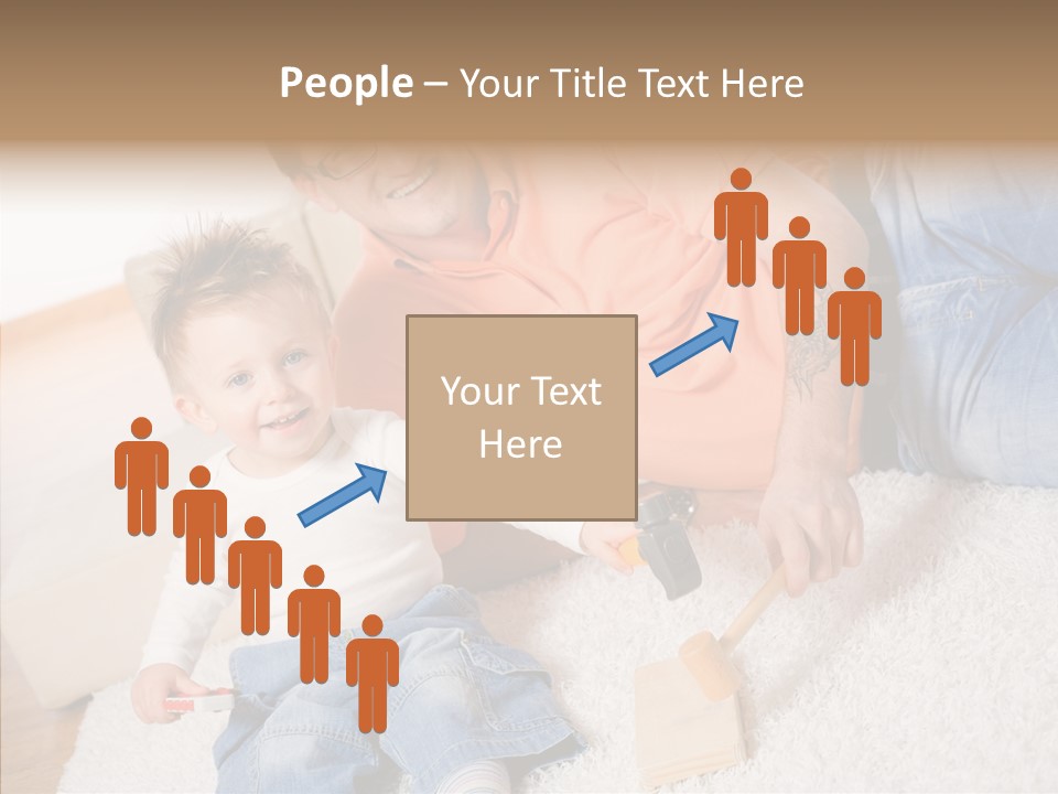 Casual Relation Man PowerPoint Template