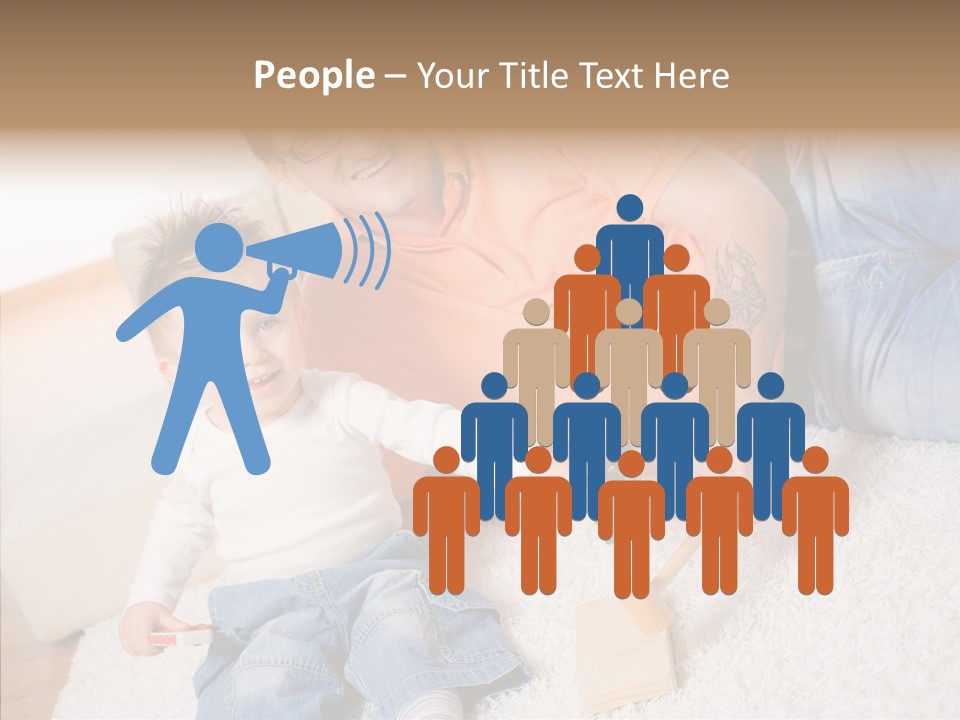 Casual Relation Man PowerPoint Template