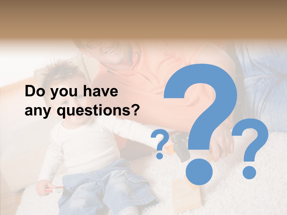 Casual Relation Man PowerPoint Template