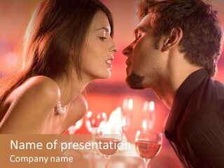 Toast Amour Woman PowerPoint Template