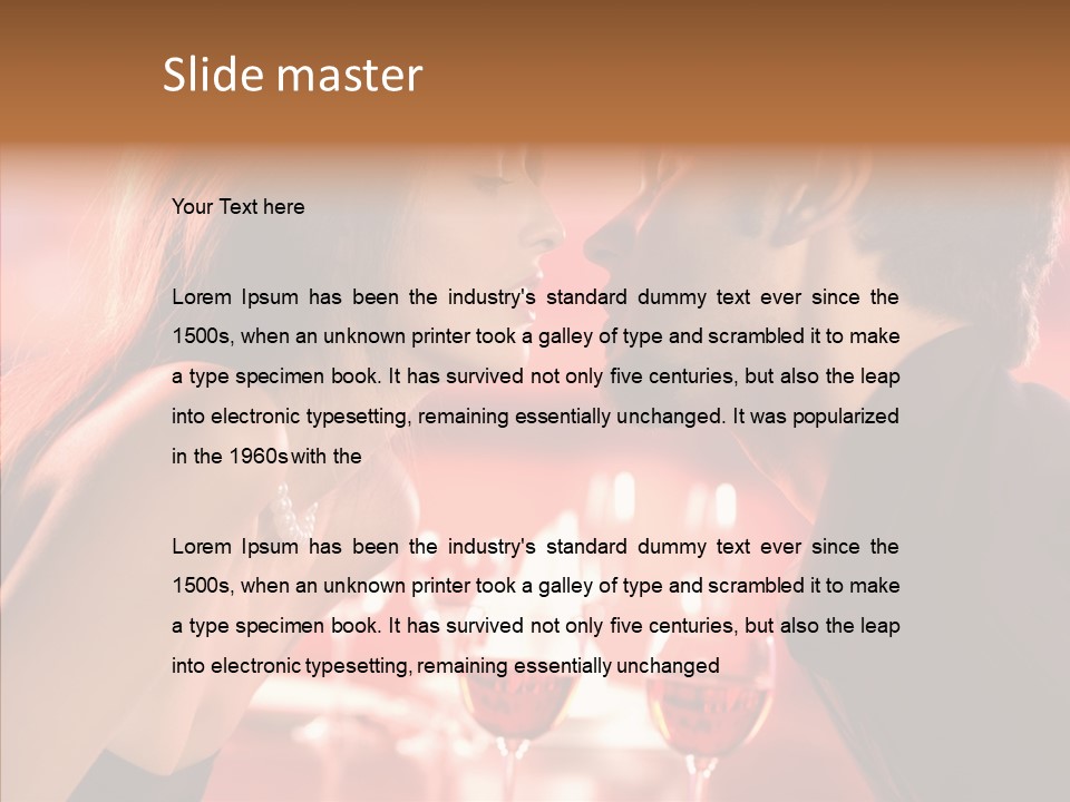 Toast Amour Woman PowerPoint Template