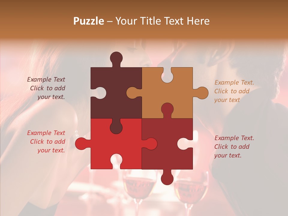 Toast Amour Woman PowerPoint Template