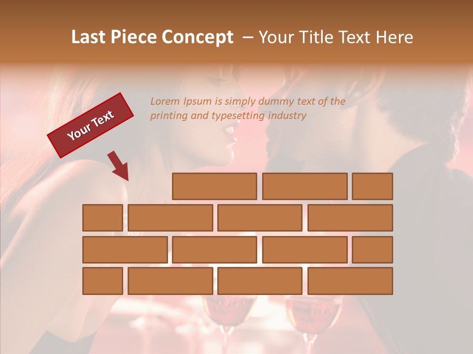 Toast Amour Woman PowerPoint Template