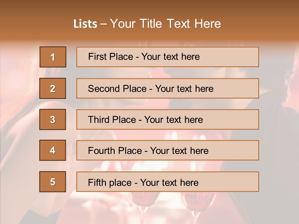 Toast Amour Woman PowerPoint Template