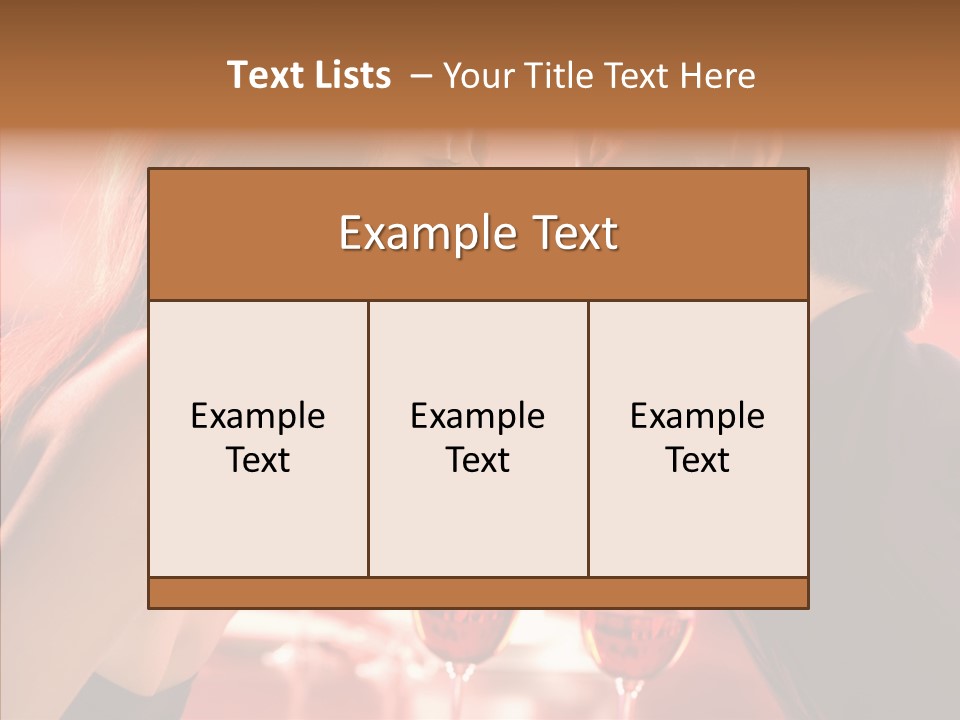 Toast Amour Woman PowerPoint Template