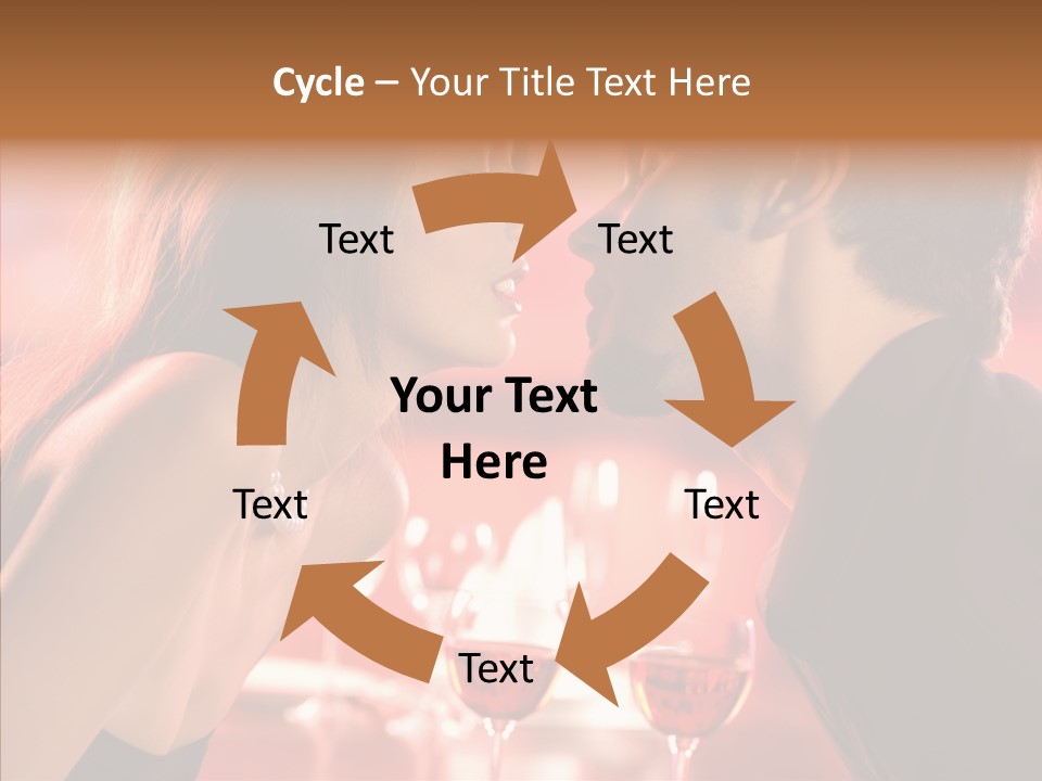 Toast Amour Woman PowerPoint Template