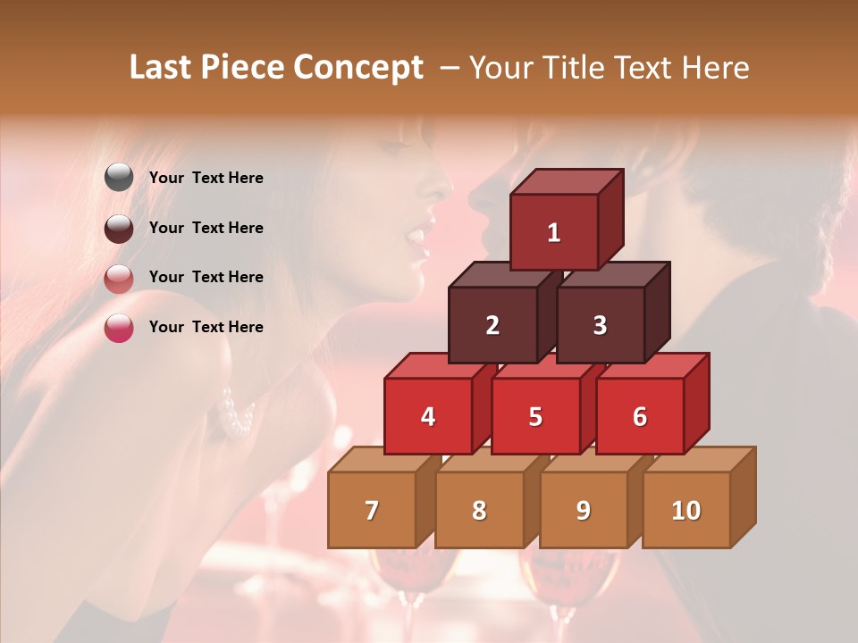 Toast Amour Woman PowerPoint Template