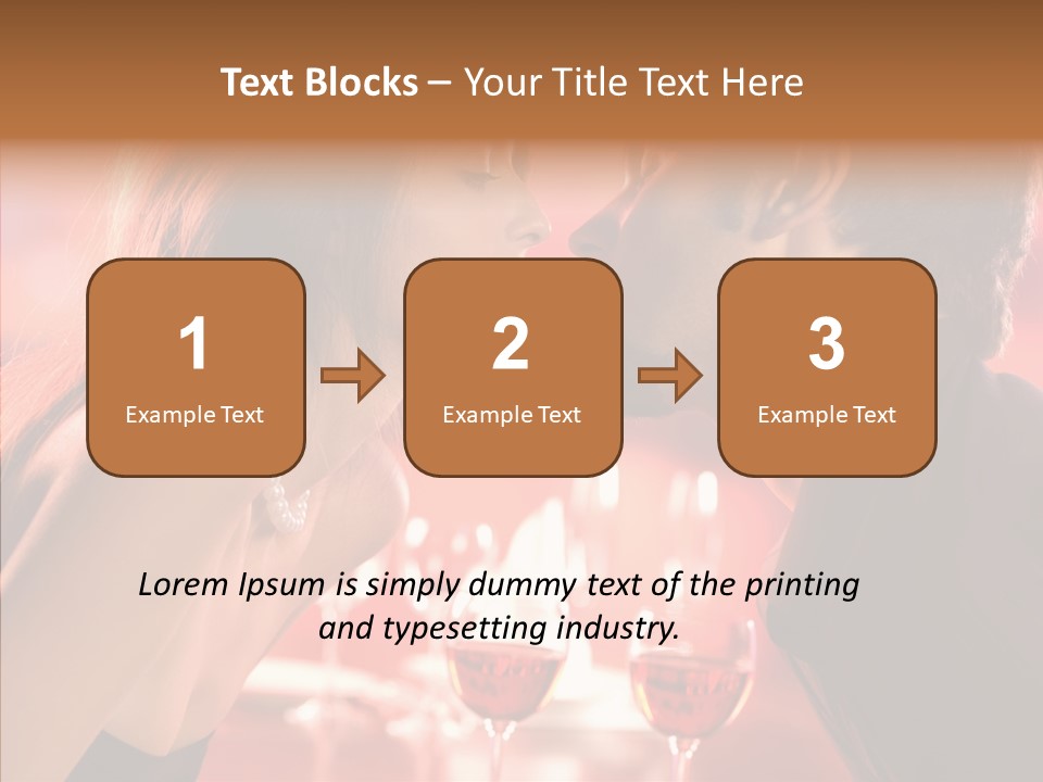 Toast Amour Woman PowerPoint Template