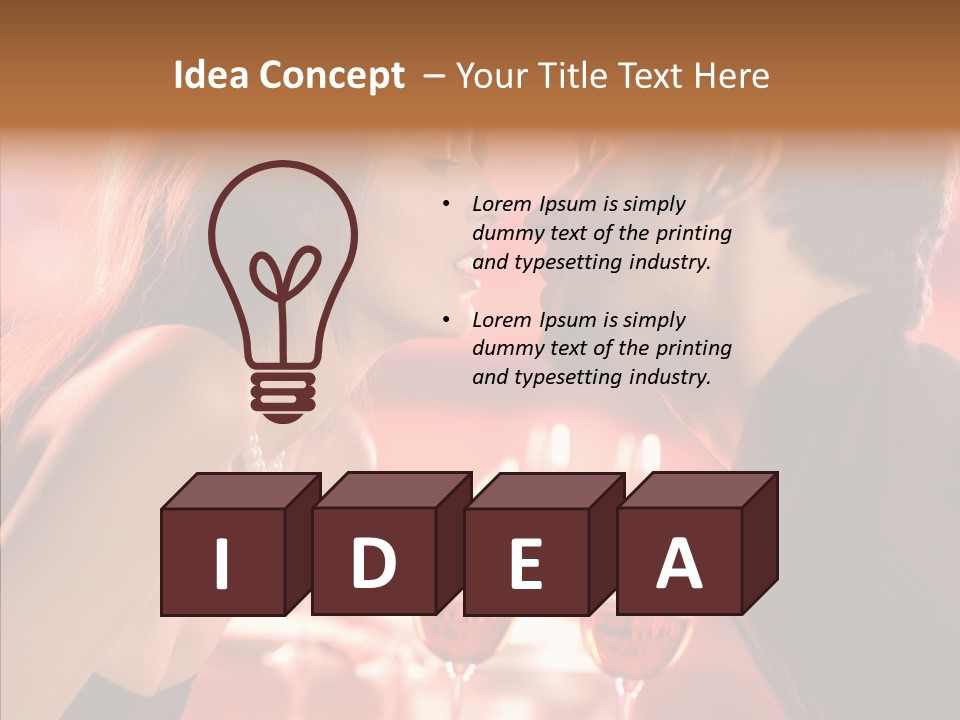 Toast Amour Woman PowerPoint Template