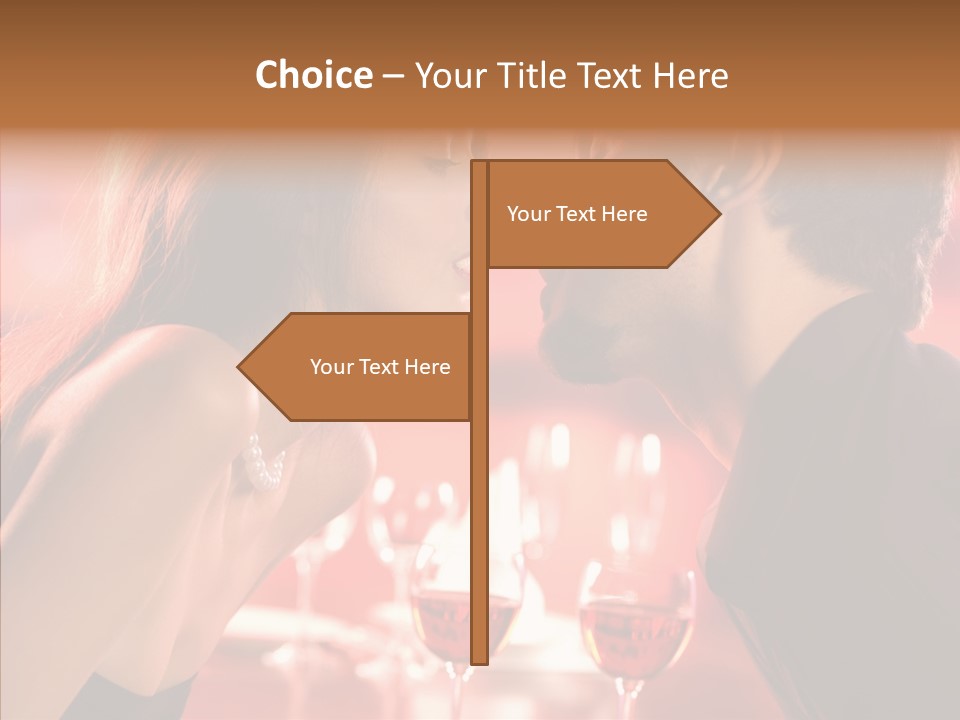 Toast Amour Woman PowerPoint Template