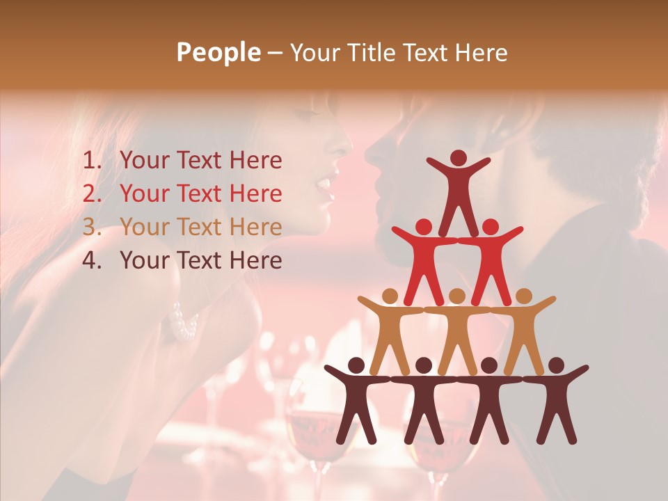 Toast Amour Woman PowerPoint Template