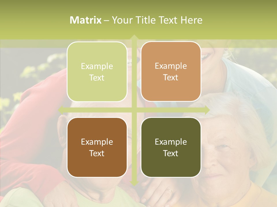 Middle Aged Face Happy PowerPoint Template