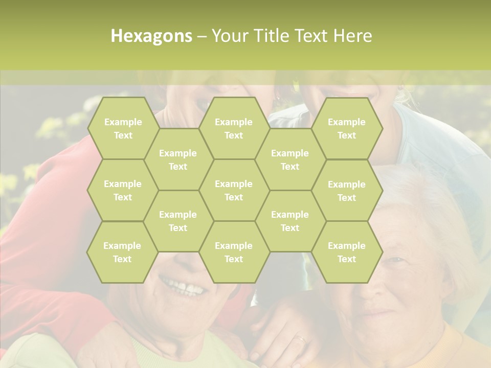 Middle Aged Face Happy PowerPoint Template