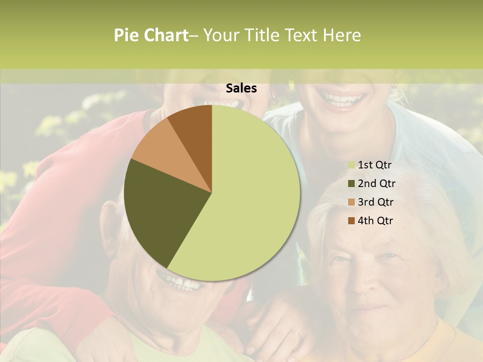 Middle Aged Face Happy PowerPoint Template