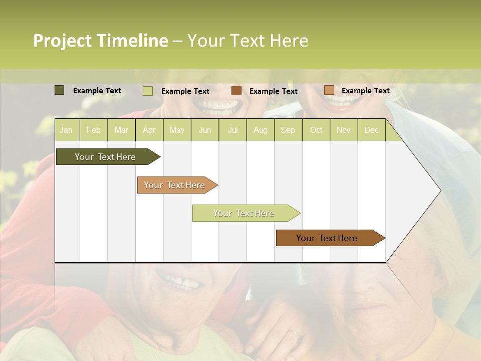Middle Aged Face Happy PowerPoint Template