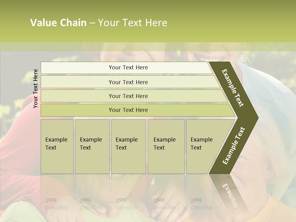 Middle Aged Face Happy PowerPoint Template