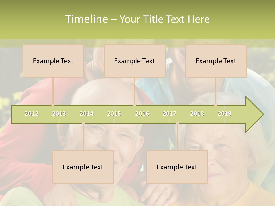 Middle Aged Face Happy PowerPoint Template