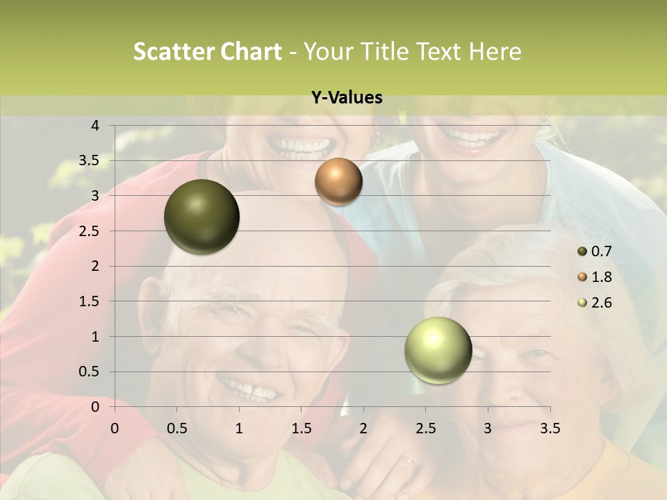 Middle Aged Face Happy PowerPoint Template