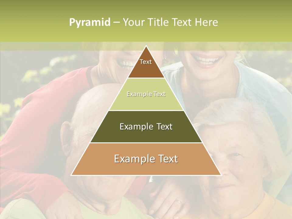 Middle Aged Face Happy PowerPoint Template