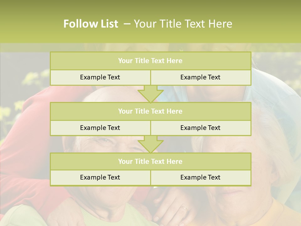 Middle Aged Face Happy PowerPoint Template