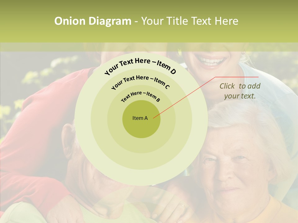 Middle Aged Face Happy PowerPoint Template