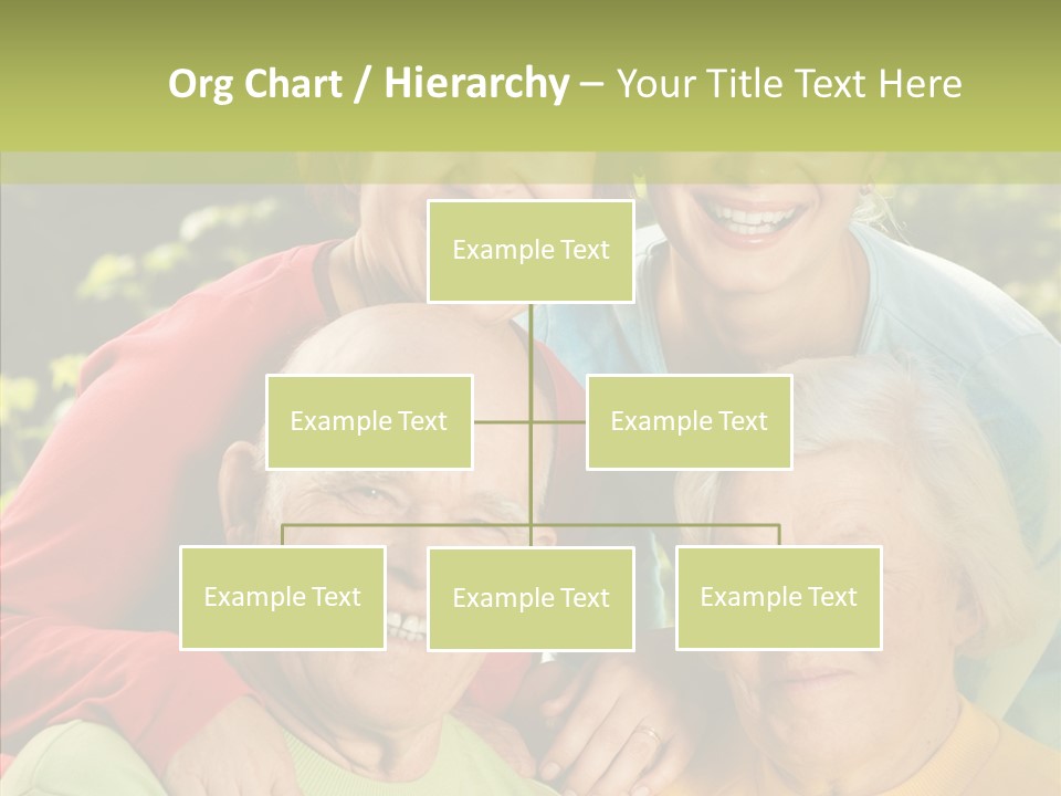 Middle Aged Face Happy PowerPoint Template