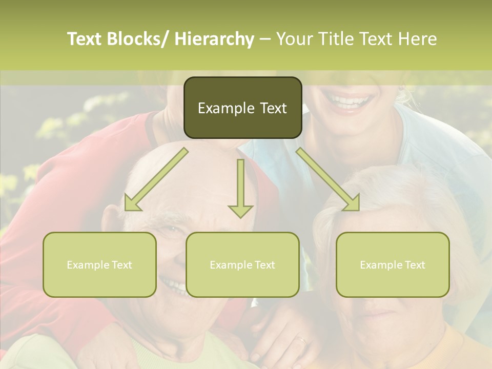 Middle Aged Face Happy PowerPoint Template