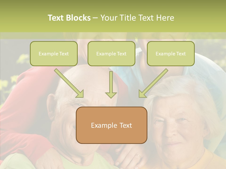 Middle Aged Face Happy PowerPoint Template