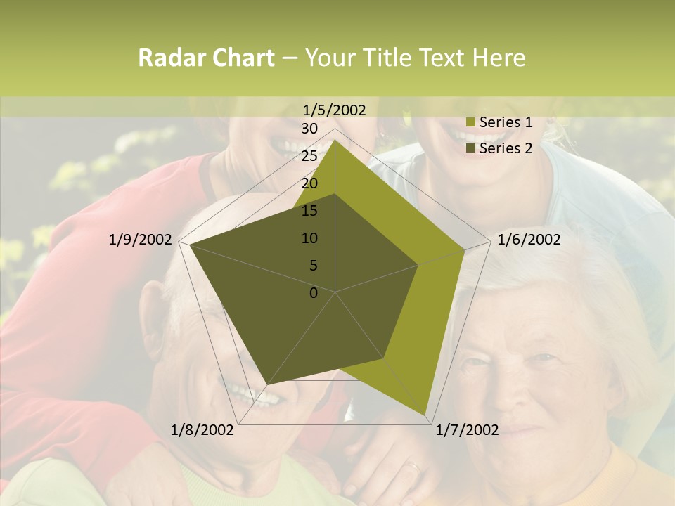 Middle Aged Face Happy PowerPoint Template