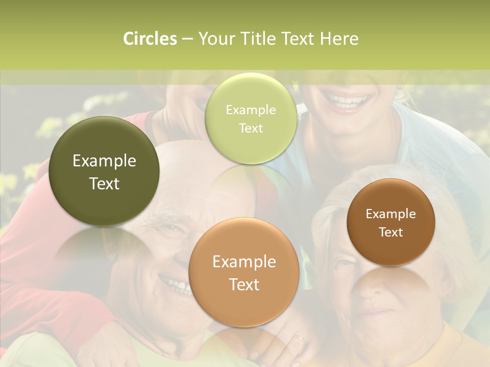 Middle Aged Face Happy PowerPoint Template