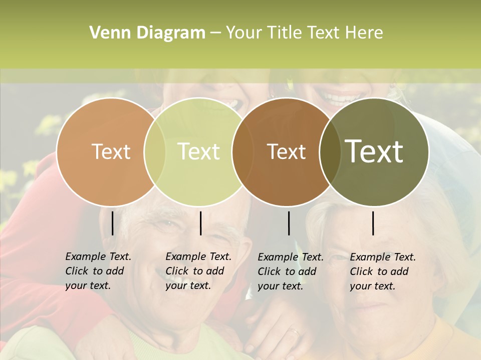 Middle Aged Face Happy PowerPoint Template