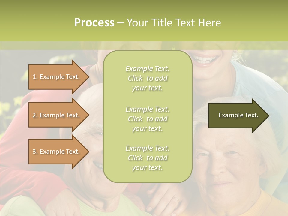 Middle Aged Face Happy PowerPoint Template