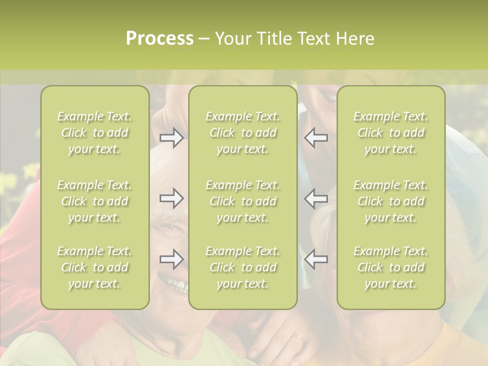 Middle Aged Face Happy PowerPoint Template
