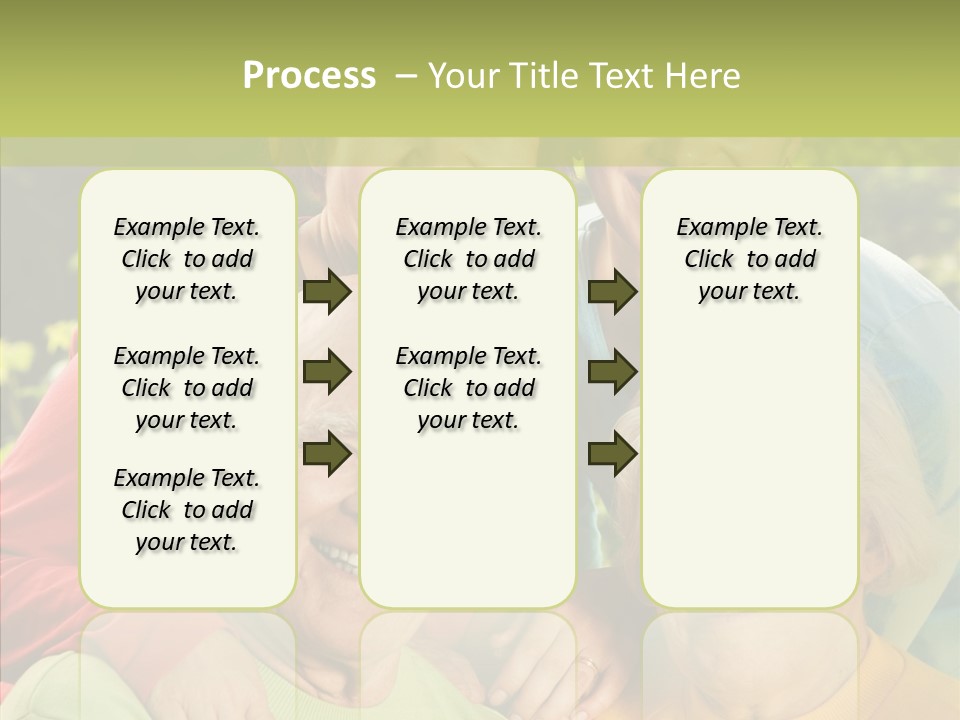 Middle Aged Face Happy PowerPoint Template