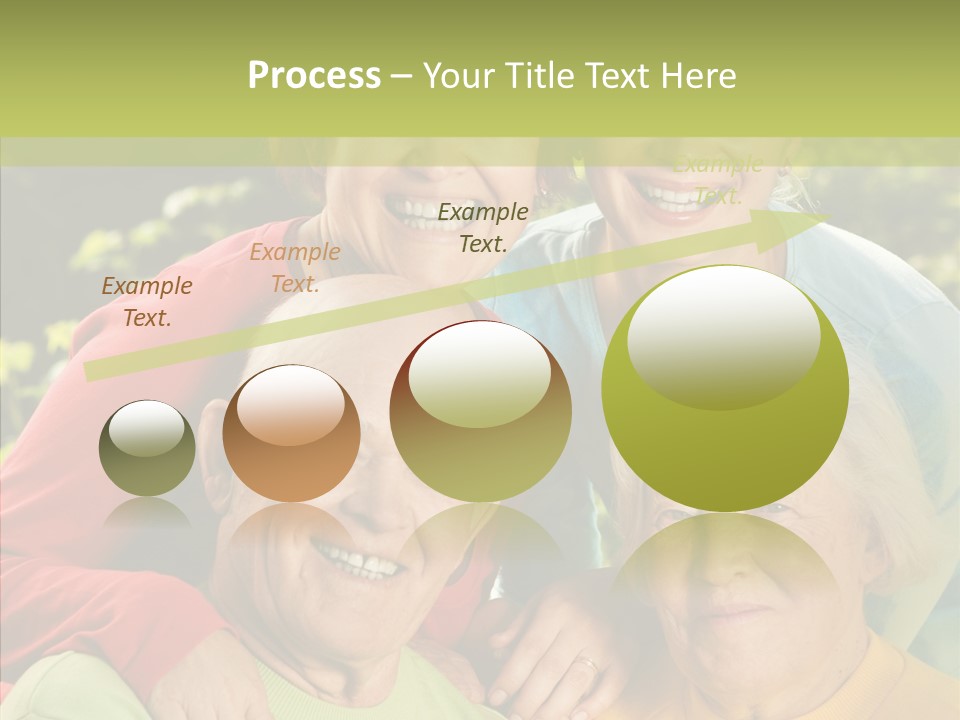 Middle Aged Face Happy PowerPoint Template