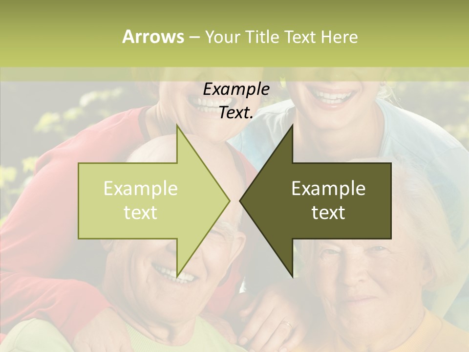 Middle Aged Face Happy PowerPoint Template