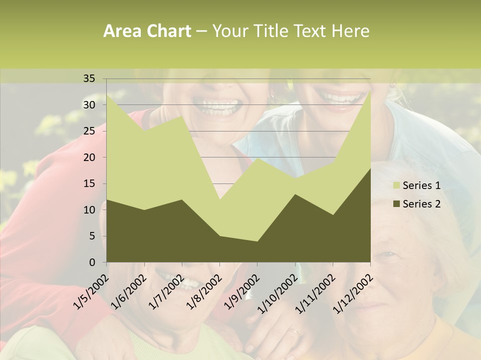 Middle Aged Face Happy PowerPoint Template