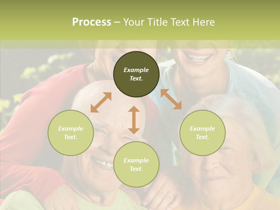 Middle Aged Face Happy PowerPoint Template