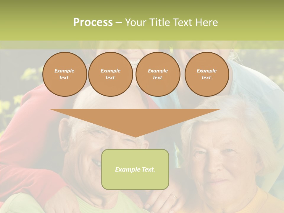 Middle Aged Face Happy PowerPoint Template