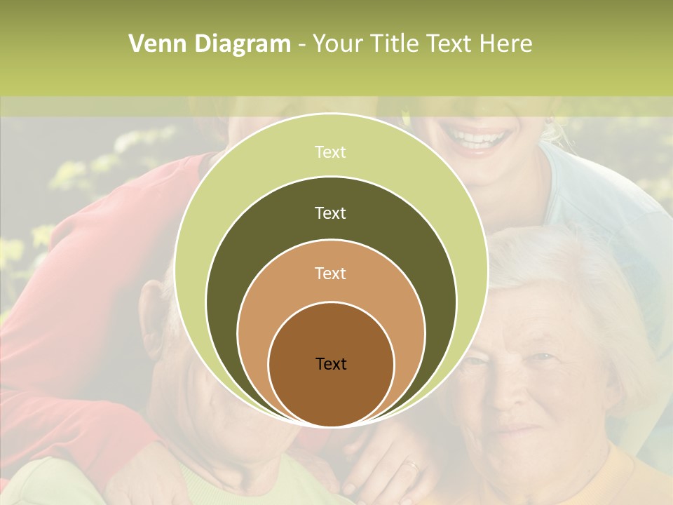 Middle Aged Face Happy PowerPoint Template