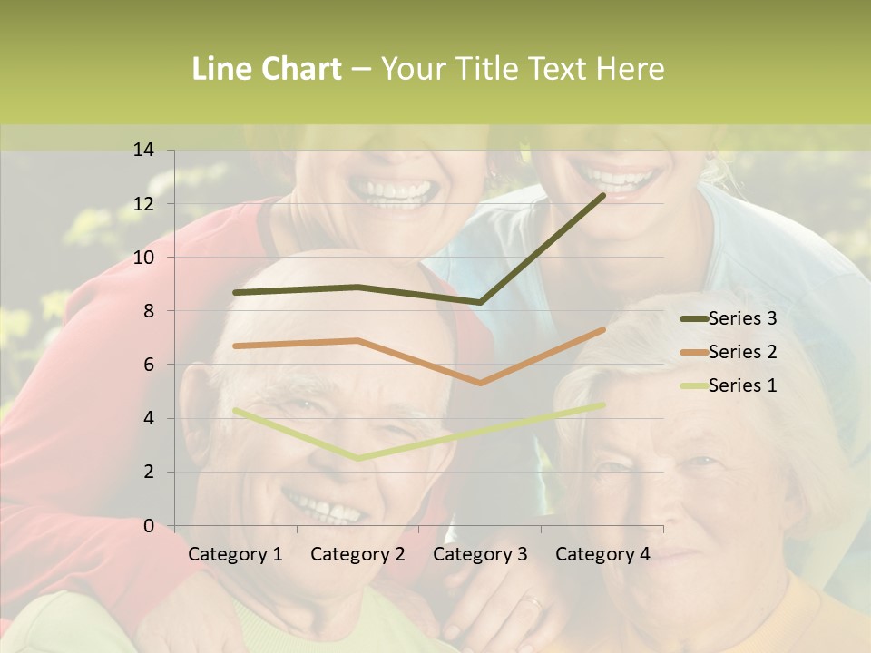 Middle Aged Face Happy PowerPoint Template