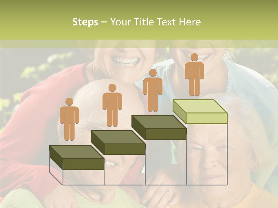 Middle Aged Face Happy PowerPoint Template