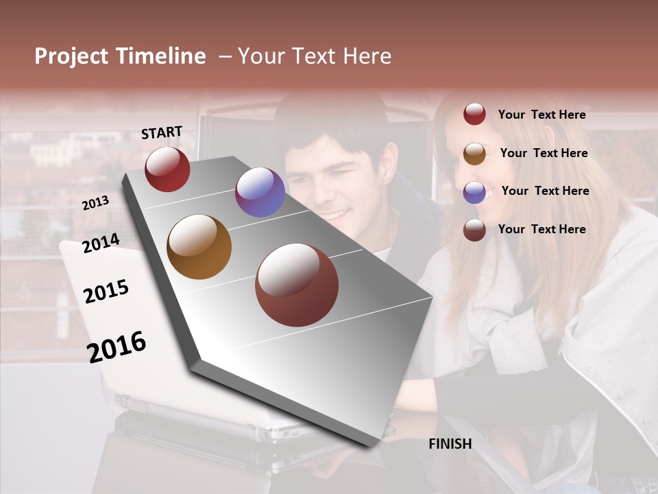 Surfing People  PowerPoint Template