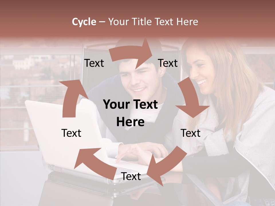 Surfing People  PowerPoint Template