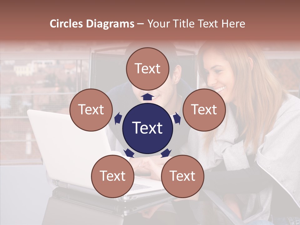 Surfing People  PowerPoint Template