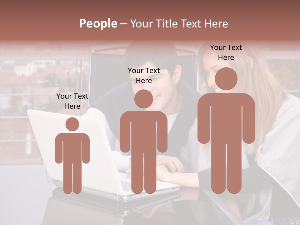 Surfing People  PowerPoint Template